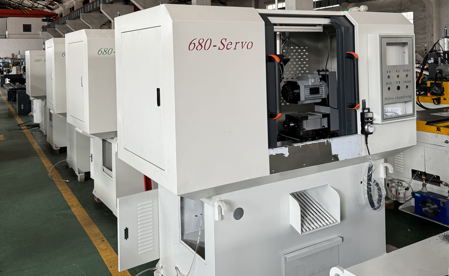DEF680CNC Series เครื่องลบมุมท่อแบบ Double Head แบบเซอร์โวความเร็วสูง DEF680CNC Series เครื่องลบมุมท่อแบบ Double Head แบบเซอร์โวความเร็วสูง